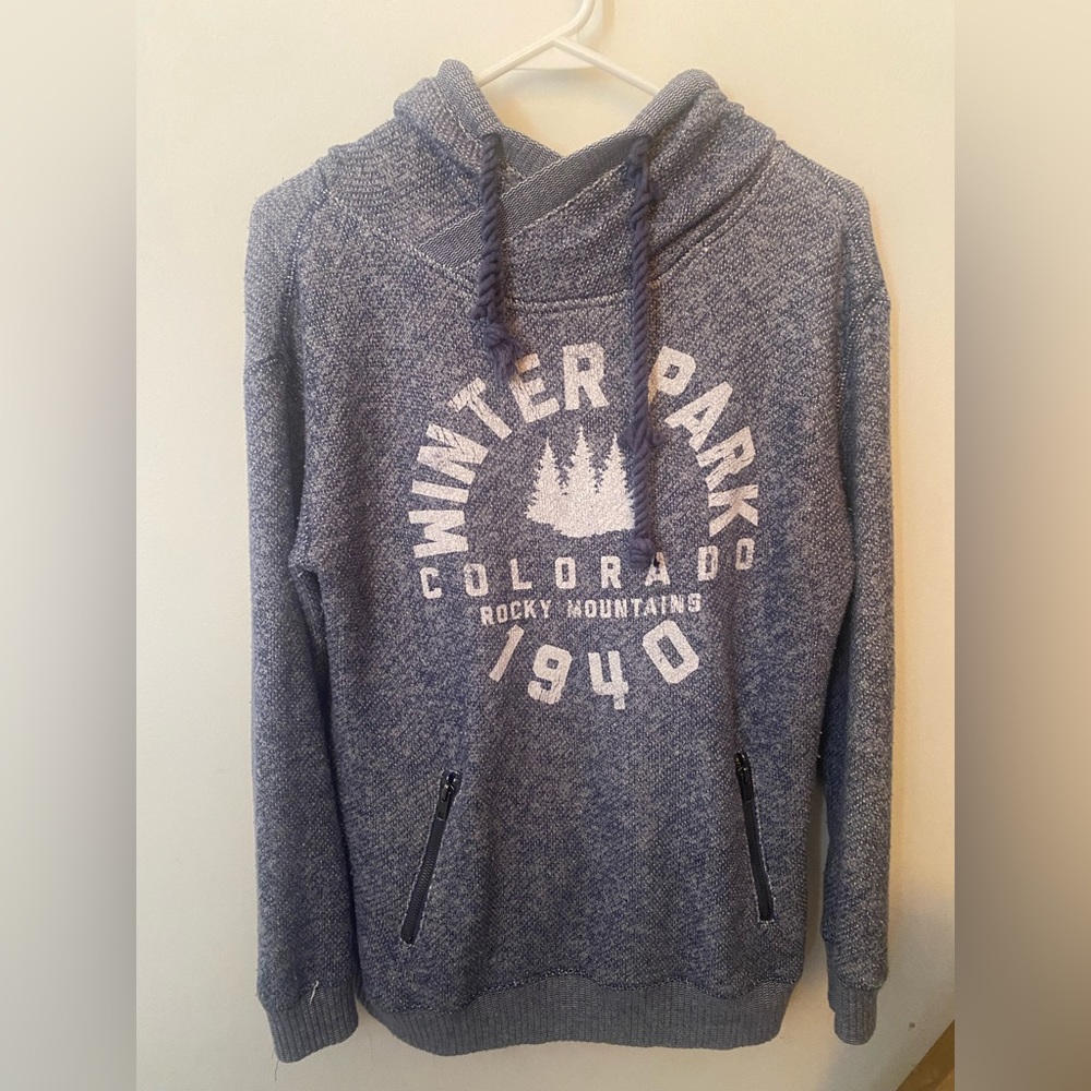 Winter Park Colorado knit hoodie